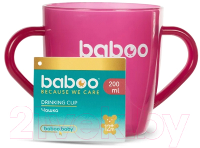 Кружка детская Baboo 8-138 (200мл, розовый)