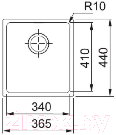 Мойка кухонная Franke Sirius Tectonite SID 110-34