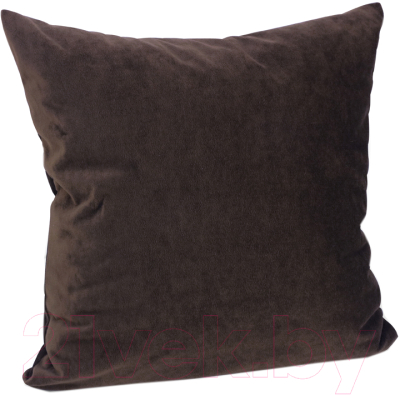 Подушка декоративная Эскар Pudra 40x40 / 122933637 (темно-коричневый)