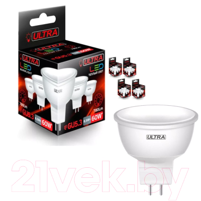 Изображение товара Лампа Ultra LED-MR16-8.5W-3000K