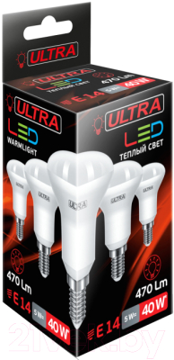 Лампа Ultra LED-R50-5W-E14-3000K