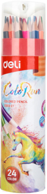 Набор цветных карандашей Deli Color Run / С00327 (24цв)