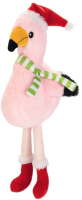 Игрушка для собак Beeztees Фламинго рождественский / 2400003 (розовый) - 