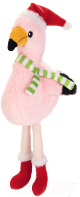 Игрушка для собак Beeztees Фламинго рождественский / 2400003 (розовый)