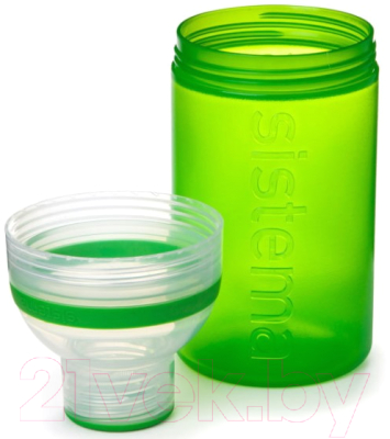 Бутылка для воды Sistema Трио / 830 (580мл, зеленый)