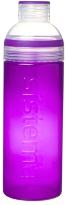 Бутылка для воды Sistema Трио / 840 (700мл, фиолетовый)