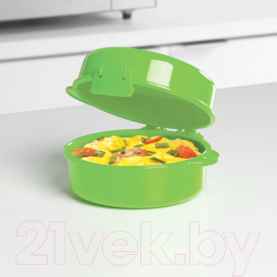 Омлетница для СВЧ Sistema Microwave 21117 (271мл, зеленый)