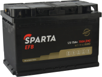 Автомобильный аккумулятор SPARTA EFB 6СТ-75 Евро 750A (75 А/ч) - 