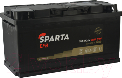 Автомобильный аккумулятор SPARTA EFB 6СТ-100 Евро 950A (100 А/ч)