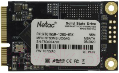 SSD диск Netac 128GB / NT01N5M-128G-M3X