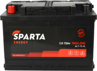 

Автомобильный аккумулятор SPARTA, Energy 6СТ-75 L+ 700A
