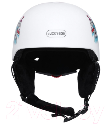 Шлем горнолыжный Luckyboo Future / 50171 (S, белый-горы)
