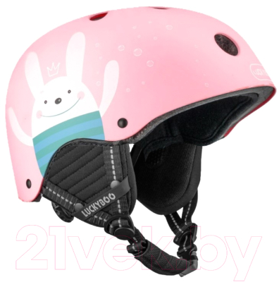 Шлем горнолыжный Luckyboo Play / 50169 (XS, розовый)