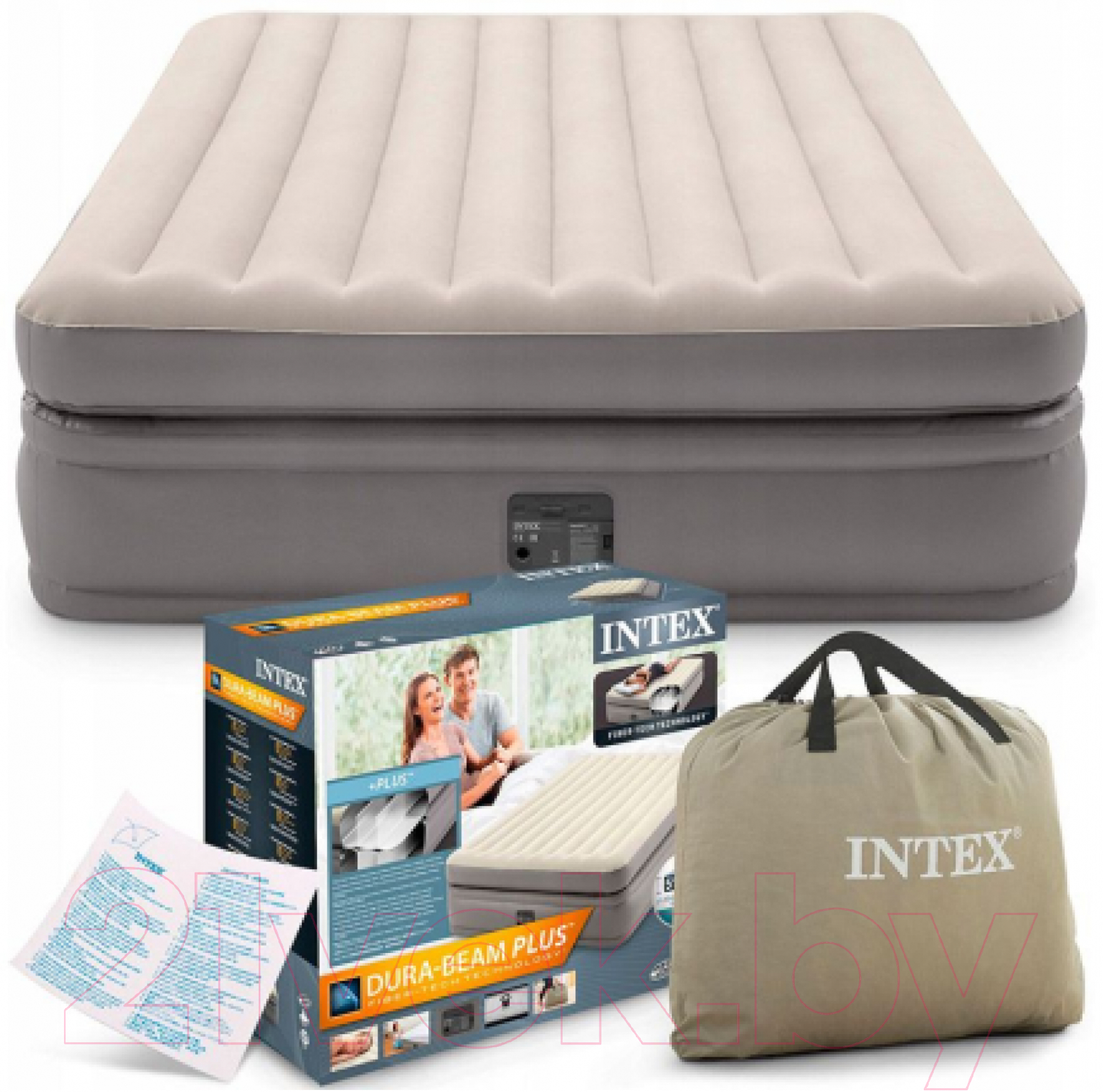 Надувная кровать Intex Queen Comfort Elevated 64164ND