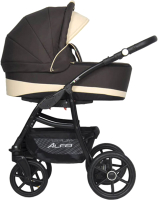 Детская универсальная коляска Riko Basic Alfa Ecco 2 в 1 (08/коричневый/бежевый) - 