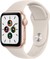 Умные часы Apple Watch SE GPS 44mm / MKQ53 (алюминий розовое золото/сияющая звезда) - 