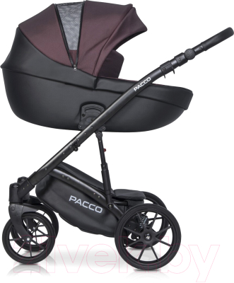 Детская универсальная коляска Riko Basic Pacco 2 в 1 (01/сливовый/черный)