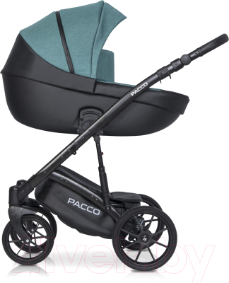 Детская универсальная коляска Riko Basic Pacco 2 в 1 (03/бирюзовый/черный)