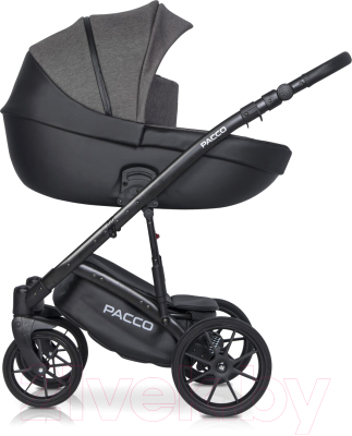 Детская универсальная коляска Riko Basic Pacco 2 в 1 (04/темно-серый/черный)
