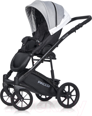 Детская универсальная коляска Riko Basic Pacco 2 в 1 (05/серый/белый)
