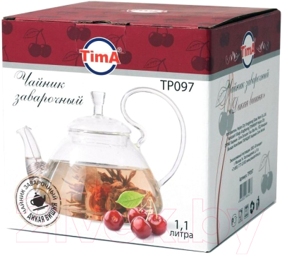 Заварочный чайник TimA Дикая вишня TP097