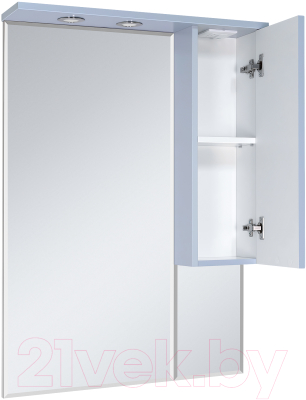 Шкаф с зеркалом для ванной Misty Терра 70 R / П-Тер02070-0501П