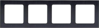 Рамка для выключателя EKF PROxima Стокгольм / EZM-G-305-10 (черный) - 