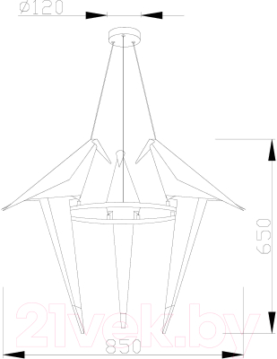 Потолочный светильник Moderli Birds / V3071-3PL