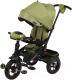 Трехколесный велосипед с ручкой Moby Kids Leader 360 12x10 AIR Car / 641486 (оливковый) - 