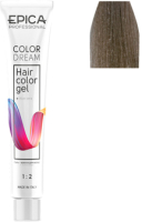 Гель-краска для волос Epica Professional Colordream 10.11 (100мл, светлый блондин пепельный интенсивный) - 