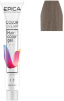 Гель-краска для волос Epica Professional Colordream 10.21 (100мл, светлый блондин перламутрово-пепельный) - 