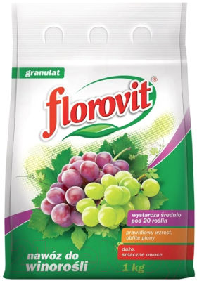 Удобрение Florovit Для винограда гранулированное (1кг, мешок)