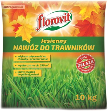 Удобрение Florovit Для газона осенний (10кг, мешок)