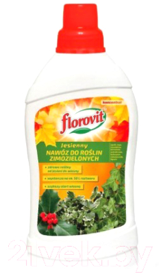 Удобрение Florovit Для зимозеленых растений осенний (1кг, жидкое)