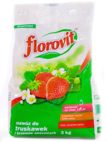 Удобрение Florovit Для клубники и земляники гранулированное (3кг, мешок) - 