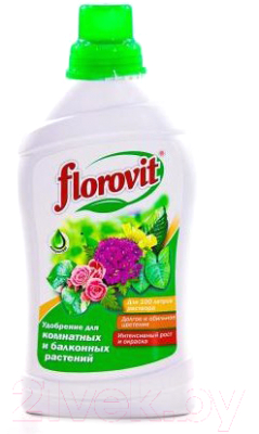 Удобрение Florovit Для комнатных и балконных цветов (1кг, жидкое)