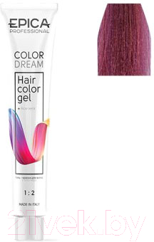 Изображение товара Гель-краска для волос Epica Professional Colordream 10.22 (100мл, светлый блондин фиолетовый интенсивный )