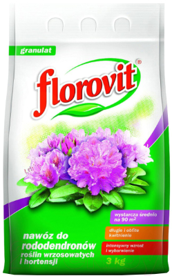 Удобрение Florovit Для рододендронов, вересковых, гортензий гранулированное (3кг, мешок)