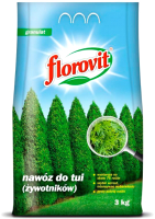 Удобрение Florovit Для туй гранулированное (3кг, мешок) - 