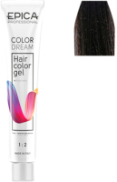 Гель-краска для волос Epica Professional Colordream 5.18 (100мл, светлый шатен пепельно-жемчужный) - 