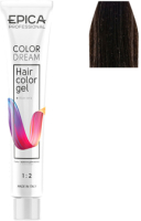 Гель-краска для волос Epica Professional Colordream 5.71 (100мл, светлый шатен шоколадно-пепельный) - 