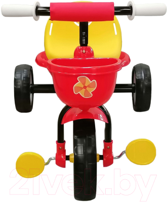 Трехколесный велосипед Moby Kids Primo Львенок / 646235 (красный/желтый)