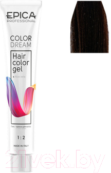 Гель-краска для волос Epica Professional Colordream 5.77 (100мл, светлый шатен шоколадный интенсивный)
