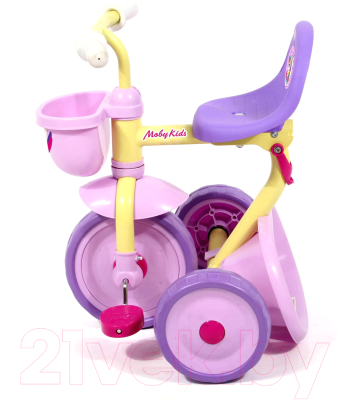 Трехколесный велосипед Moby Kids Primo Единорог / 646236 (розовый/сиреневый)