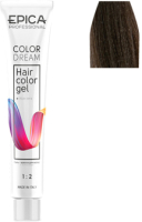 Гель-краска для волос Epica Professional Colordream 6.18 (100мл, темно-русый пепельно-жемчужный) - 