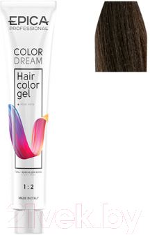 Гель-краска для волос Epica Professional Colordream 6.18 (100мл, темно-русый пепельно-жемчужный)