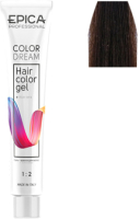 Гель-краска для волос Epica Professional Colordream 6.7 (100мл, темно-русый шоколадный) - 