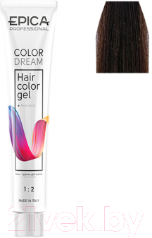 Гель-краска для волос Epica Professional Colordream 6.7 (100мл, темно-русый шоколадный)