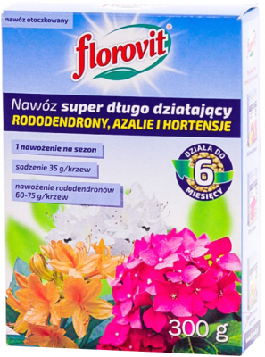 Удобрение Florovit Супер длительного действия для рододендронов, азалий и гортензий (300г)