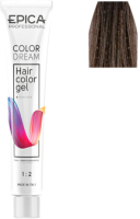 Гель-краска для волос Epica Professional Colordream 7.17 (100мл, русый древесный) - 